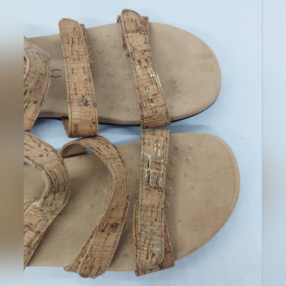 Vionic Amber Cork Sandals Womens Size 7 Adjustable Straps Comfort Casual - Picture 9 of 12